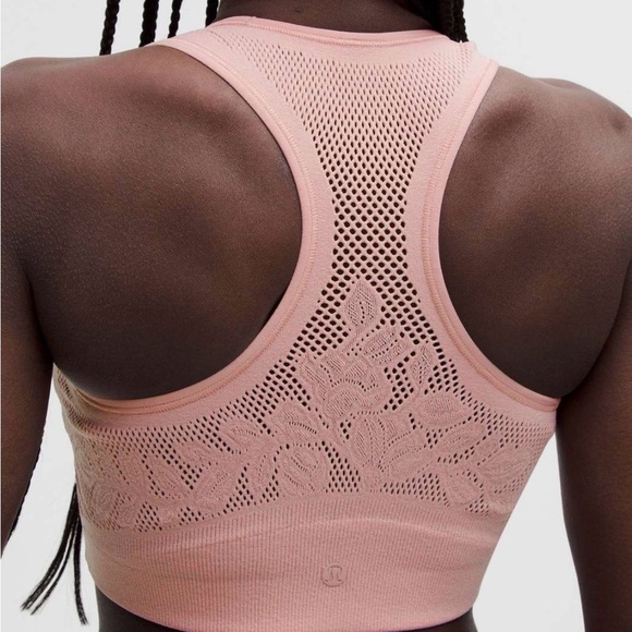 lululemon athletica RevealKnit Floral Sports Bra size Large - Picture 1 of 5
